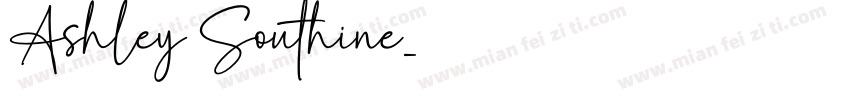 Ashley Southine字体转换